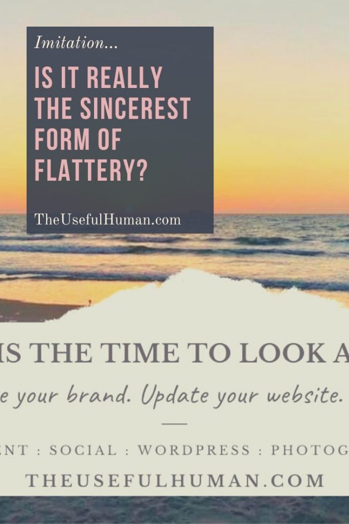 Imitation is the sincerest form of flattery - The Useful Human